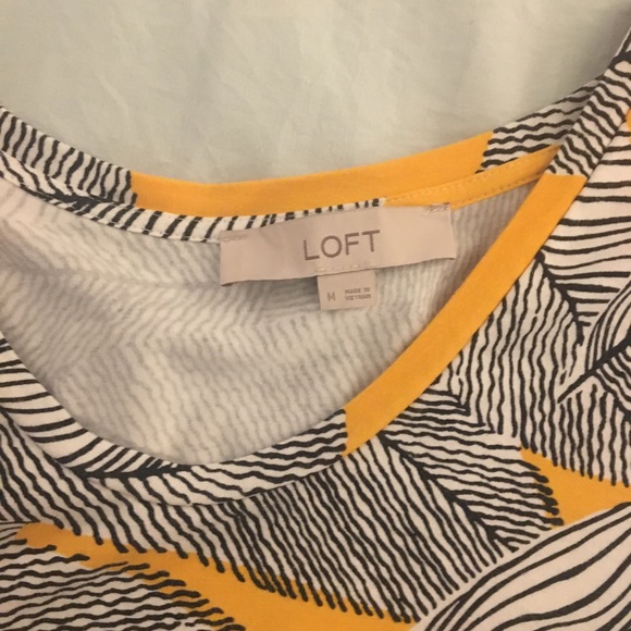 LOFT Leaf Print Dress - Picture 4 of 6